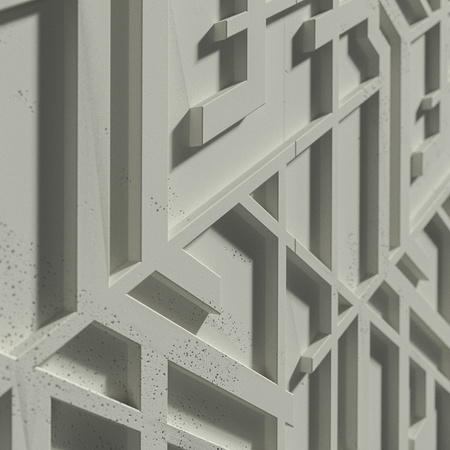 Płyta betonowa na ścianę 3D PB27 1200x600x35, pistacjowy CL08, beton architektoniczny