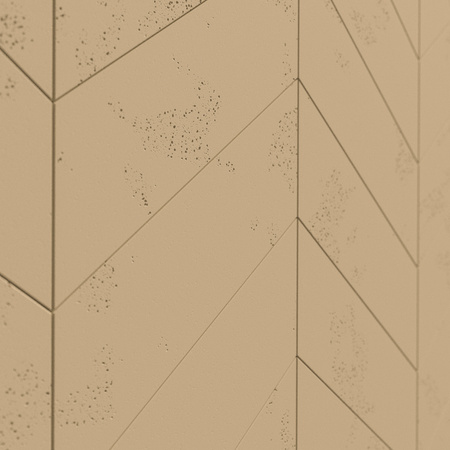 Płyta betonowa na ścianę 3D PB35 455x120x20, miodowy CL03, beton architektoniczny