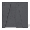 Płyta betonowa na ścianę 3D PB10B 600x600x40, czarny B15; wzór B, beton architektoniczny