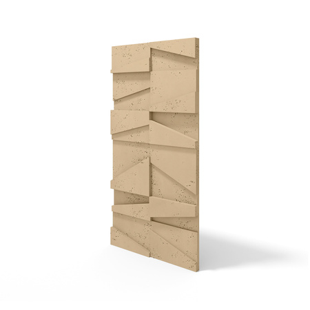 Płyta betonowa na ścianę 3D PB09 1200x600x45, miodowy CL03, beton architektoniczny
