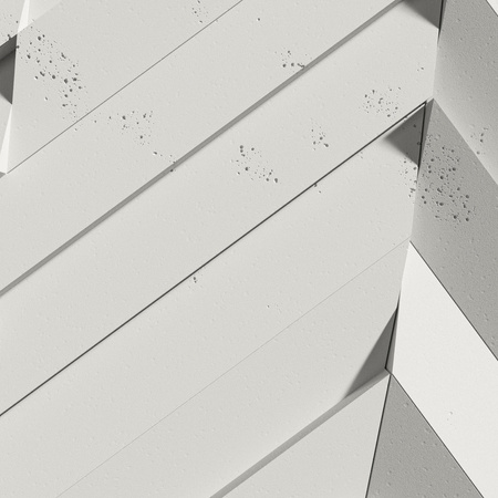 Płyta betonowa na ścianę 3D PB70A 1200x600x35, zgaszona biel B0; wzór A, beton architektoniczny