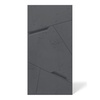 Płyta betonowa na ścianę 3D PB18B 1200x600x38, czarny B15; wzór B, beton architektoniczny