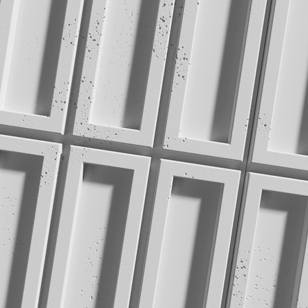 Płyta betonowa na ścianę 3D PB66A 1350x430x22, jasnoszary S50, wzór A, beton architektoniczny