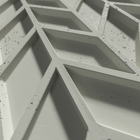 Płyta betonowa na ścianę 3D PB49 935x600x25, pistacjowy CL08, beton architektoniczny