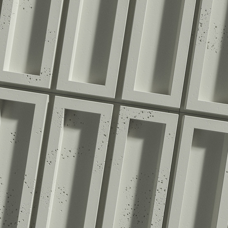 Płyta betonowa na ścianę 3D PB51 800x410x20, pistacjowy CL08, beton architektoniczny