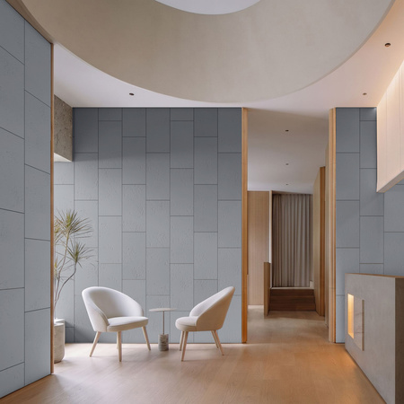 Płyta betonowa na ścianę 2D PA01 600x300x10, antracytowy B08, beton architektoniczny