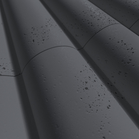 Płyta betonowa na ścianę 3D PB61 1350x500x37, czarny B15, beton architektoniczny