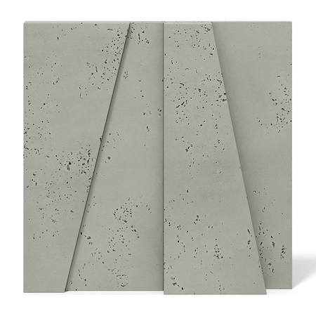Płyta betonowa na ścianę 3D PB10 600x600x40, zgaszona zieleń CL09, beton architektoniczny