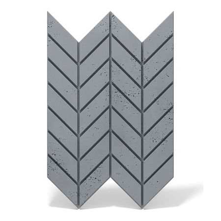 Płyta betonowa na ścianę 3D PB46 939x600x25, antracytowy B08, beton architektoniczny