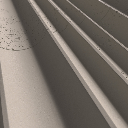Płyta betonowa na ścianę 3D PB56 1350x430x35, kaszmirowy CL04, beton architektoniczny