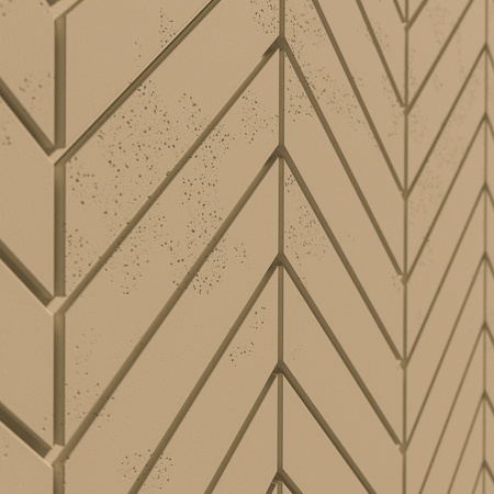 Płyta betonowa na ścianę 3D PB44 1188x600x25, miodowy CL03, beton architektoniczny