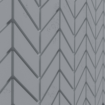 Płyta betonowa na ścianę 3D PB46 939x600x25, antracytowy B08, beton architektoniczny