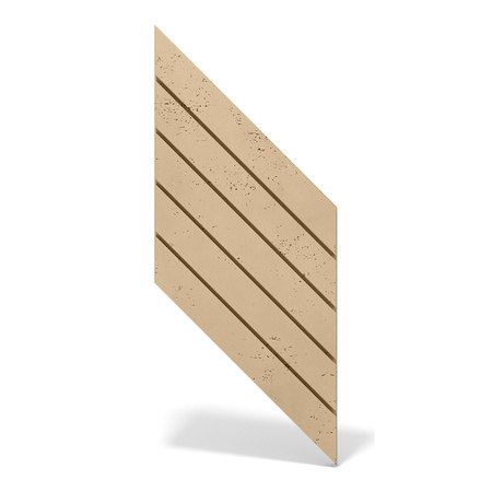 Płyta betonowa na ścianę 3D PB43 1210x500x25, miodowy CL03, beton architektoniczny
