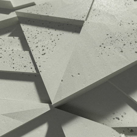 Płyta betonowa na ścianę 3D PB12B 600x600x40, pistacjowy CL08; wzór B, beton architektoniczny