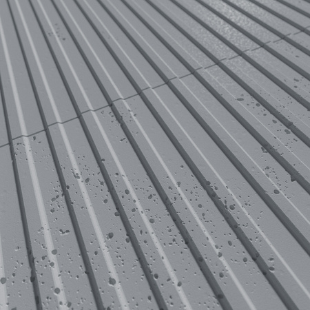 Płyta betonowa na ścianę 3D PB37 1350x600x12, antracytowy B08, beton architektoniczny