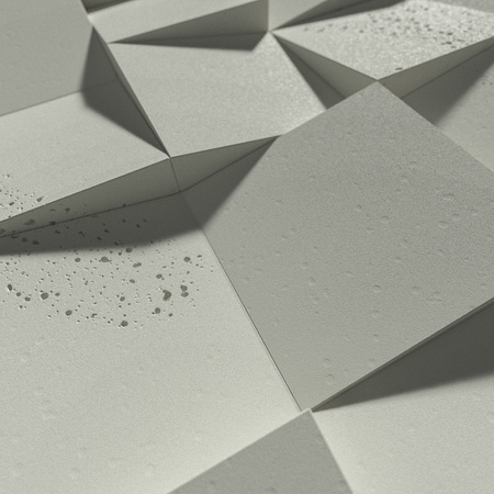Płyta betonowa na ścianę 3D PB16 600x600x40, pistacjowy CL08, beton architektoniczny