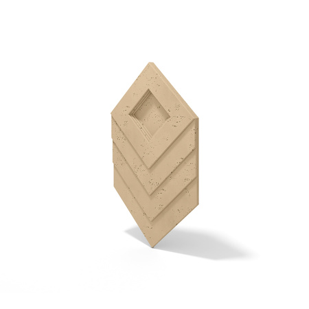 Płyta betonowa na ścianę 3D PB21 1050x600x45, miodowy CL03, beton architektoniczny