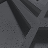 Płyta betonowa na ścianę 3D PB27 1200x600x35, czarny B15, beton architektoniczny