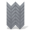 Płyta betonowa na ścianę 3D PB47 939x600x25, antracytowy B08, beton architektoniczny