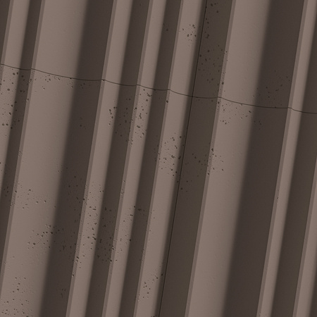 Płyta betonowa na ścianę 3D PB56 1350x430x35, czekoladowy CL02, beton architektoniczny