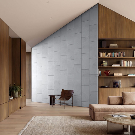 Płyta betonowa na ścianę 2D PA01 600x300x10, szary S96, beton architektoniczny