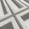 Płyta betonowa na ścianę 3D PB66A 1350x430x22, zgaszona biel B0; wzór A, beton architektoniczny