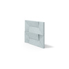 Płyta betonowa na ścianę 3D PB26A 600x600x45, jasny błękit CL06; wzór A, beton architektoniczny