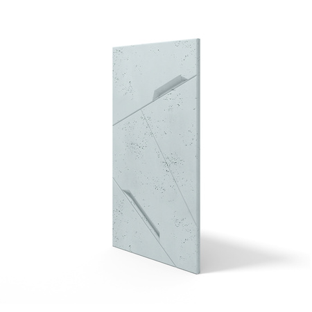 Płyta betonowa na ścianę 3D PB18 1200x600x38, jasny błękit CL06, beton architektoniczny