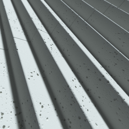 Płyta betonowa na ścianę 3D PB64 1350x480x30, jasny błękit CL06, beton architektoniczny