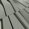 Płyta betonowa na ścianę 3D PB03 1000x500x32, zgaszona zieleń CL09, beton architektoniczny