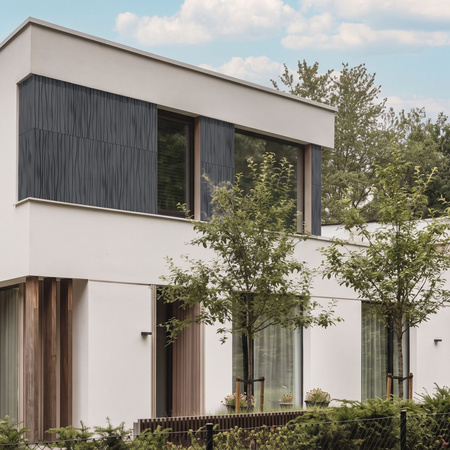 Płyta betonowa na ścianę 3D PB03 1000x500x32, czarny B15, beton architektoniczny
