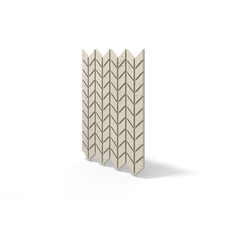 Płyta betonowa na ścianę 3D PB48 935x600x25, kość słoniowa KS, beton architektoniczny