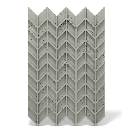 Płyta betonowa na ścianę 3D PB49 935x600x25, zgaszona zieleń CL09, beton architektoniczny