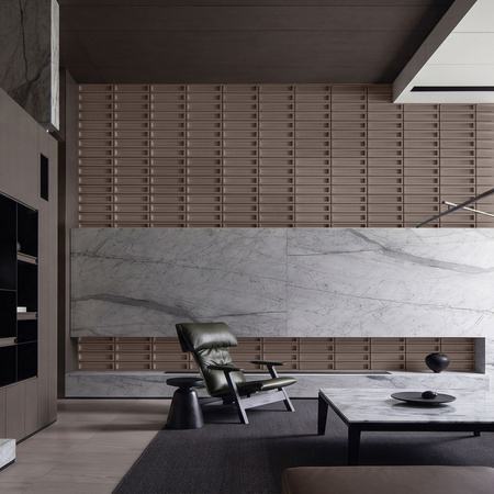 Płyta betonowa na ścianę 3D PB51 800x410x20, czekoladowy CL02, beton architektoniczny