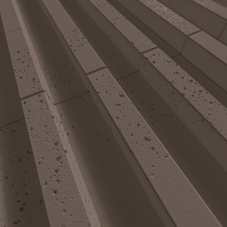 Płyta betonowa na ścianę 3D PB39 1350x490x30, czekoladowy CL02, beton architektoniczny