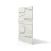 Płyta betonowa na ścianę 3D PB09 1200x600x45, zgaszona biel B0, beton architektoniczny