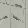 Płyta betonowa na ścianę 3D PB18B 1200x600x38, pistacjowy CL08; wzór B, beton architektoniczny