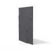 Płyta betonowa na ścianę 3D PB05B 1200x600x48, czarny B15, wzór B, beton architektoniczny