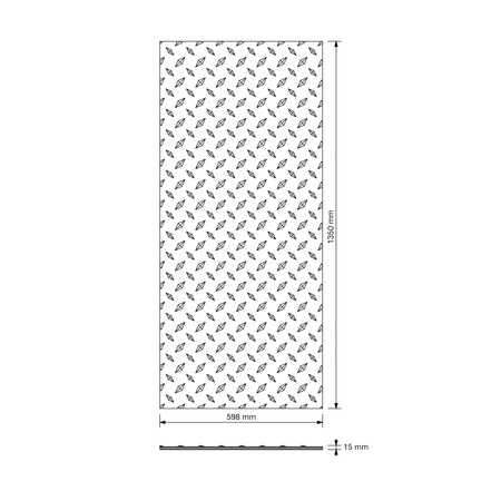 Płyta betonowa na ścianę 3D PB54 1350x600x15, kaszmirowy CL04, beton architektoniczny