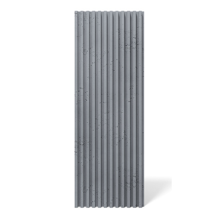 Płyta betonowa na ścianę 3D PB38 1350x480x30, antracytowy B08, beton architektoniczny