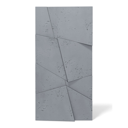 Płyta betonowa na ścianę 3D PB05B 1200x600x48, antracytowy B08, wzór B, beton architektoniczny