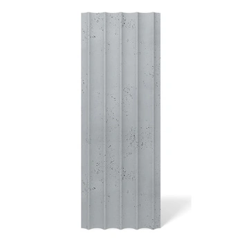 Płyta betonowa na ścianę 3D PB59 1350x500x35, szary S96, beton architektoniczny