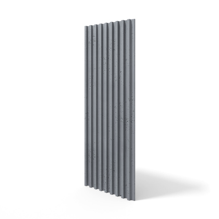 Płyta betonowa na ścianę 3D PB39 1350x490x30, antracytowy B08, beton architektoniczny