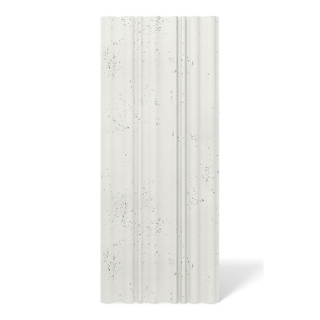 Płyta betonowa na ścianę 3D PB58 1350x560x34, zgaszona biel B0, beton architektoniczny