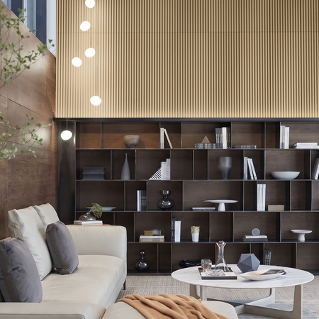 Płyta betonowa na ścianę 3D PB38 1350x480x30, miodowy CL03, beton architektoniczny