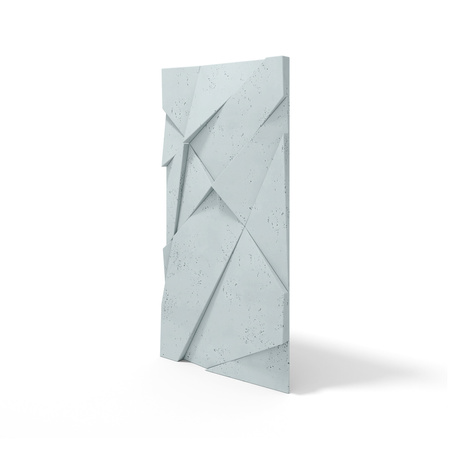 Płyta betonowa na ścianę 3D PB05A 1200x600x48, jasny błękit CL06, wzór A, beton architektoniczny