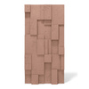 Płyta betonowa na ścianę 3D PB11 1200x600x40, brudny róż CL07; wzór A, beton architektoniczny