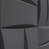 Płyta betonowa na ścianę 3D PB20 600x600x40, czarny B15, beton architektoniczny