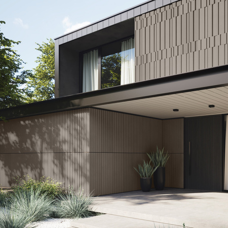 Płyta betonowa na ścianę 3D PB13 1200x600x40, kaszmirowy CL04, beton architektoniczny