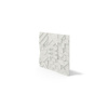 Płyta betonowa na ścianę 3D PB12B 600x600x40, zgaszona biel B0; wzór B, beton architektoniczny